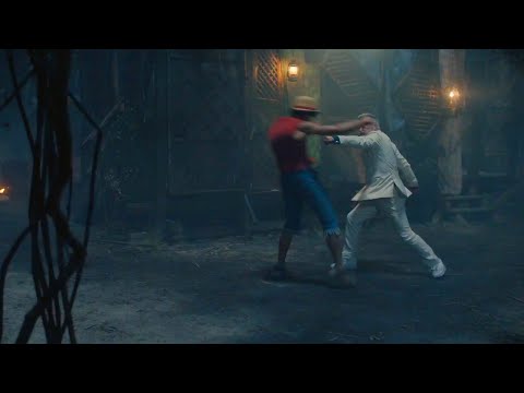 Luffy getting beat up by his grandpa | Full Fight