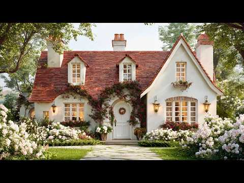 🌸 Romantic English Cottage House Tour: A Cozy Room | Gentle Music