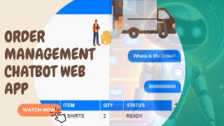 Order Management Chatbot Web App