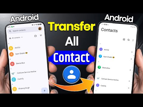 How to Transfer contacts from android to android | old phone to new phone contacts transfer