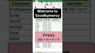 How to create barcode in excel👍 #exceldataanalytics #datatips #india #exceltricks #uk#usa #south