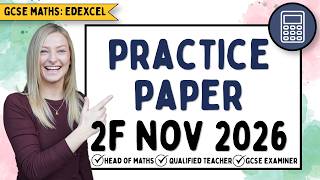 GCSE Maths Predicted Paper Edexcel Foundation Paper 2 - Calculator - 7th Nov 2025 | Maths Revision