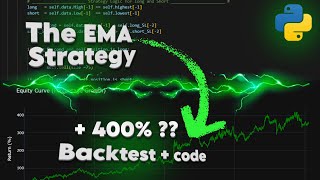 The EMA trading Strategy backtest using python | python backtesting #algotrading #pythontrading