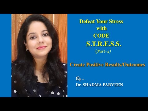 Manage Stress || CODE STRESS || R - Results || Part-4 || Dr. Shadma Parveen