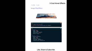 🙋3 Cool Hover Effects #css #html #javascript #animation #hovereffect #image #overlay #flip #zoom #ai