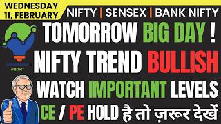 NIFTY & BANK NIFTY PREDICTION AND ANALYSIS FOR WEDNESDAY, 11 FEBRUARY 2026 | ANALYSIS TOMORROW