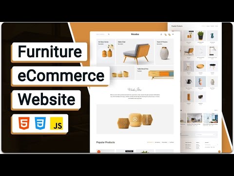 furniture e-commerce website design using html css and javascript | e-commerce web design