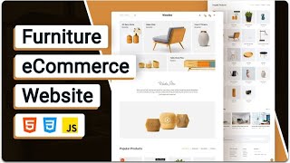 furniture e-commerce website design using html css and javascript | e-commerce web design