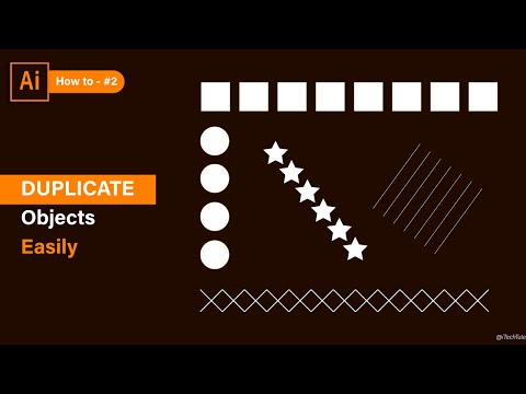 How to Duplicate / Repeat objects easily and quickly | illustrator tutorial | for beginners