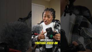How to Make a YouTube Video on your Phone (FOR BEGINNERS) #contentcreator
