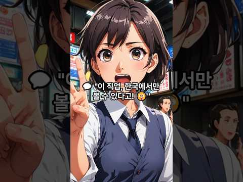 🎥 💡 한국에서만 볼 수 있는 특이한 직업 TOP 3!