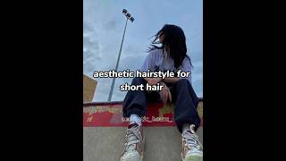 aesthetic hairstyle for short hair...#aesthetic #focustips #glowup #hairstyle