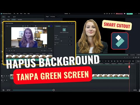 CARA CEPAT Hapus Background Video Tanpa Green Screen - Smart Cutout Filmora 13#EP7