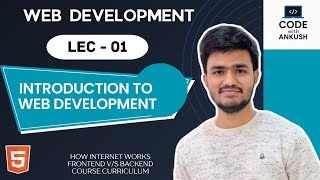 Lecture 1: Introduction to Web Development | How Internet Works, Frontend vs Backend, WebDev Roadmap
