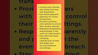 Business Online Presence  Data Security and Privacy