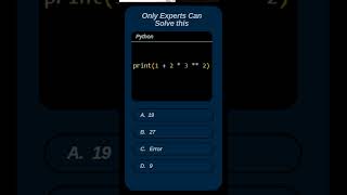 Only Coding Masters Can Solve This! 🔥 Write Your Answer in the Comments! python exercise #shorts