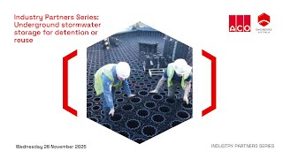 Industry Partners Series: Underground stormwater storage for detention or reuse