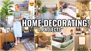 HOME DECORATING & PROJECT IDEAS!!😍 DECORATE WITH ME | DECORATING AND ORGANIZING MOTIVATION