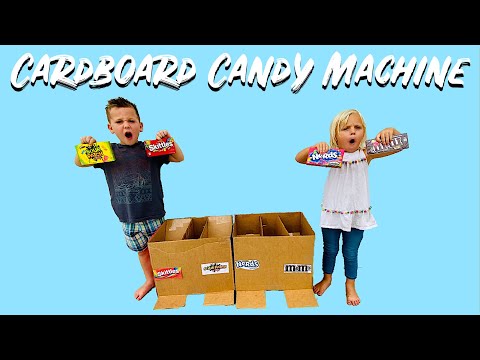 How To Make A Cardboard Candy Dispenser | HUGE cardboard Candy Machine!