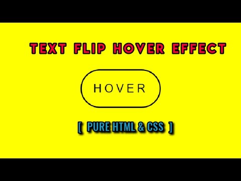 CSS Flip Text Hover Effects | CSS Tutorial | CSS and HTML | Hover Effects