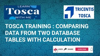Tosca Training | Comparing Data from Two Database Tables #DatabaseTesting