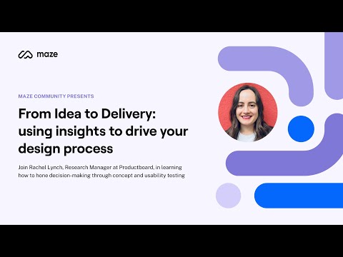 From Idea to Delivery: using insights to drive your design process