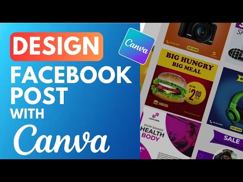 How to Create Facebook post design with Canva just in 10 mint | Facebook post Design
