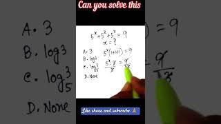 how to solve this exponential equations #algebratricks #fastmathtricks #oneminutemath #matholympiad