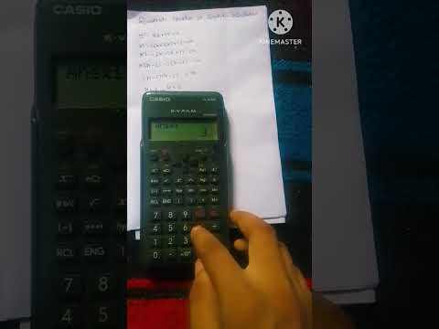 How to solve quadratic equation in scientific calculator fx-82ms
