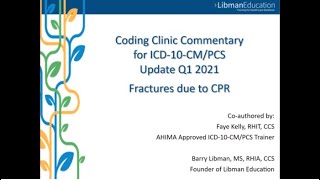 ICD-10 Coding Clinic Update (Q1 2021): Fractures due to CPR