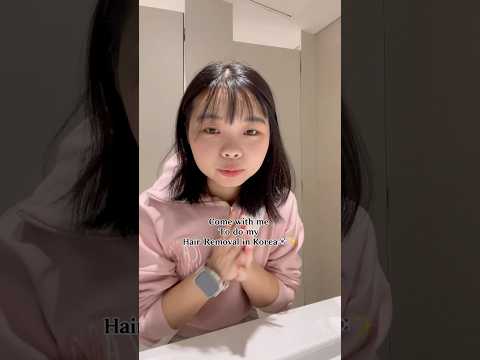 Come with me to do My Apogee Hair Removal Treatment in Korea🇰🇷🤭 #hairremoval #korea #myanmar