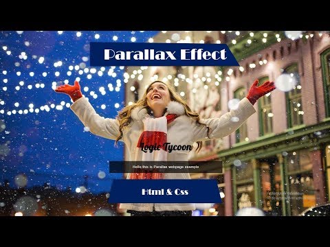 Parallax Effect on web Using HTML CSS