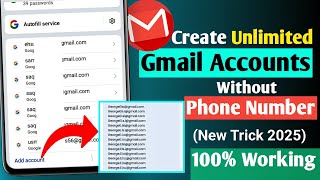 Create Unlimited Gmail Accounts Without Phone Number | Unlimited Gmail Account Create Method 2025