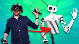 I Remotely Control A ROBOT Using Virtual Reality