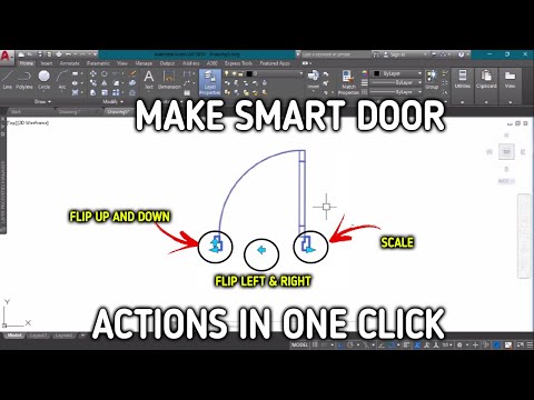 How to Create Door Dynamic Block ( Autocad tips )