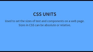 Units, sizes and dimensions in CSS - Learning CSS / CSS3 Tutorial [Part 6 of 20]