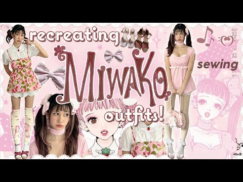 🍓 RECREATING MIWAKO SAKURADA OUTFITS 🍫sew with me, pinterest shoujo girl, paradise kiss ❀