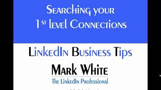 Searching your LinkedIn Connections