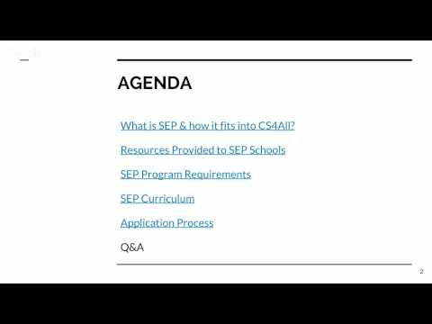 SEP Application Webinar Cohort 2