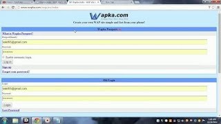 Hindi Part  How To Create Wapka Website_Create Account
