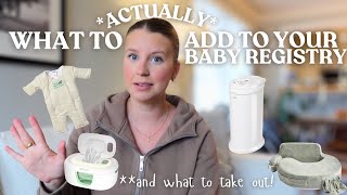 What to *actually* put on your baby registry (and what to take out) / Newborn Must Haves