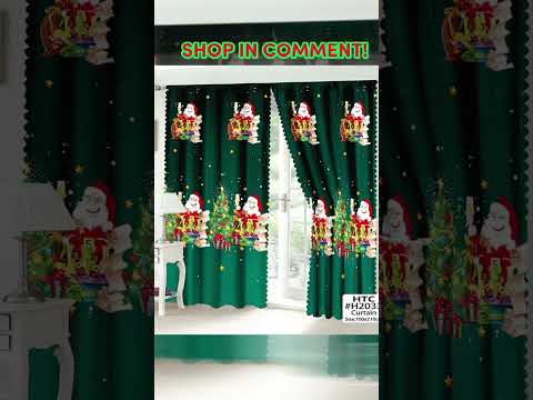 🛒👉👇 https://goeco.mobi/NKOkV2od #christmascurtain #christmasdecor #curtains #curtainsdesign