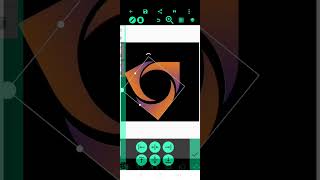How to create a unique Logo bezier Il pixellab design tutorial || Android graphics#logo  #shorts