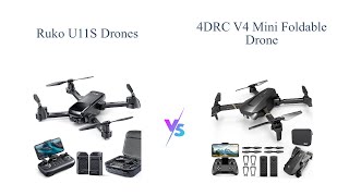 Ruko U11S Drones vs 4DRC V4 Mini Foldable Drone 🚀 Which One to Buy?
