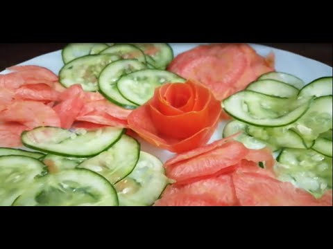 How to make Tomato Rose Garnish easily