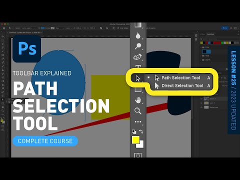 Path Selection & Direct Selection Tool - Toolbar Explained & Demonstrated [Photoshop for Beginners]