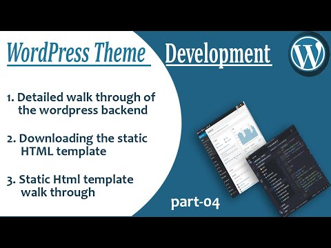 Static Html template | WordPress Theme Development #04