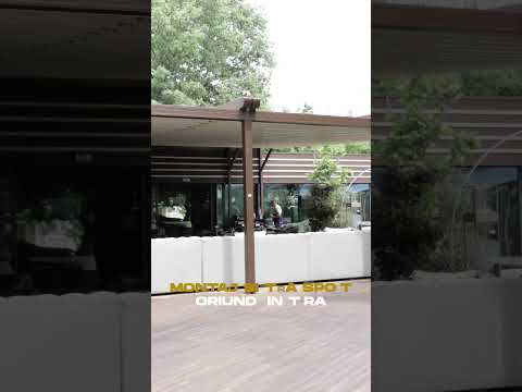 Pergola retractabila pentru terasă