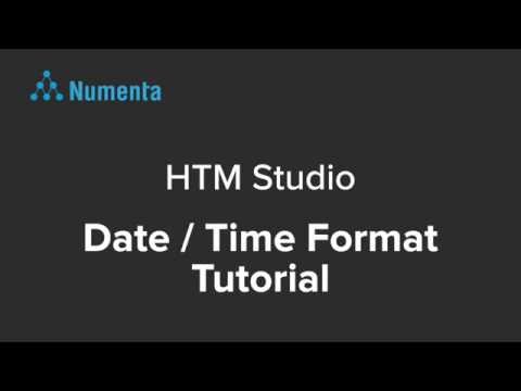 HTM Studio Date / Time Format Tutorial