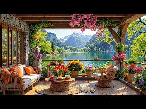 🌸 Spring Jazz by the Lakeside | Nature Therapy & Relaxing Vibes for Focus & Chill